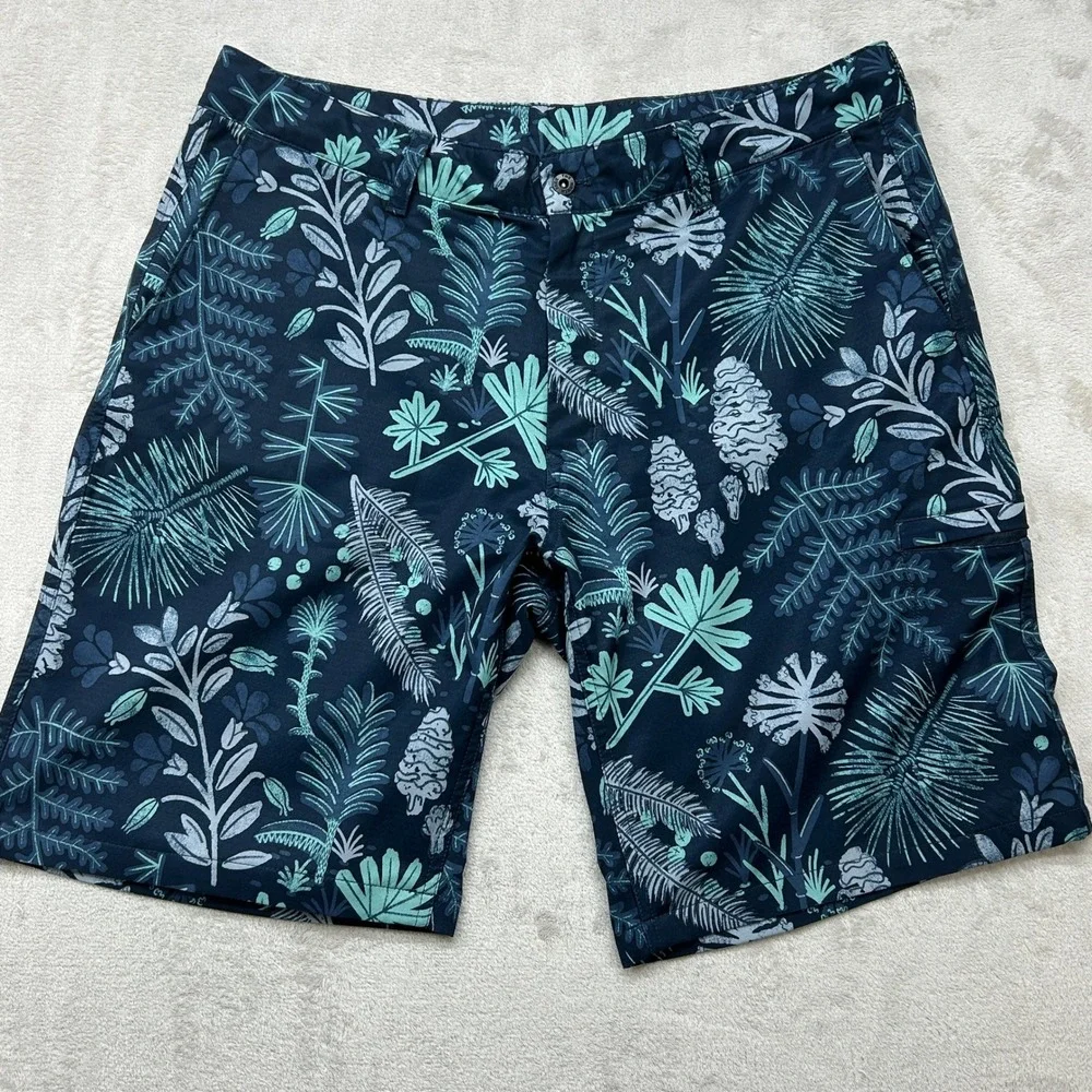 The North Face Class V Shorts Mens 36 Blue Floral Botanical NF0A3BDN Hiking